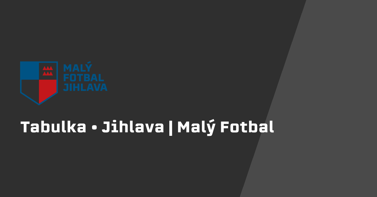 Tabulka • Jihlava | Malý Fotbal